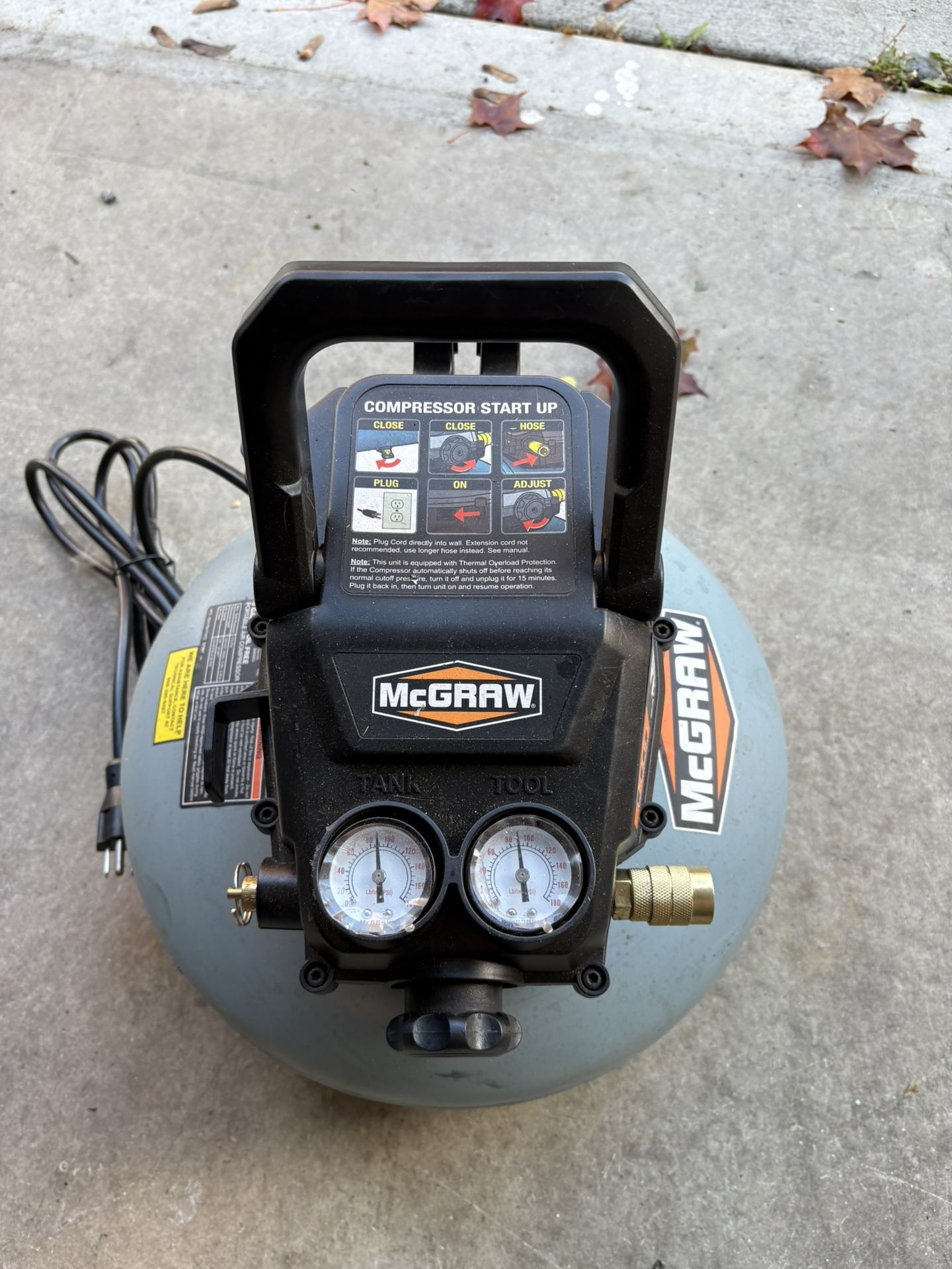 McGraw 3gal Air Compressor