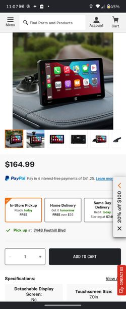 Dual touchscreen apple carplay / android Auto
