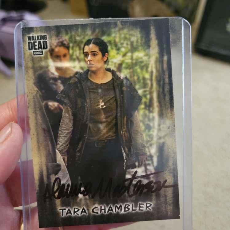 The walking dead, Tara, Alanna Masterson, Autographed Topps Trading Card