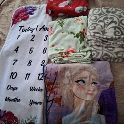Kids' Throw Blankets  ($5/ea or $20 bundle)