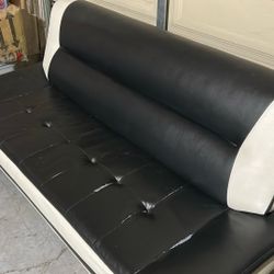 Black and White Fold Down Sofa