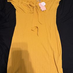  Blashe Yellow Dress Size L