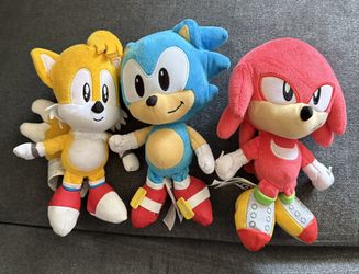 Sonic the Hedgehog Plush Set - Sonic, Tails & Knuckles (Official SEGA)