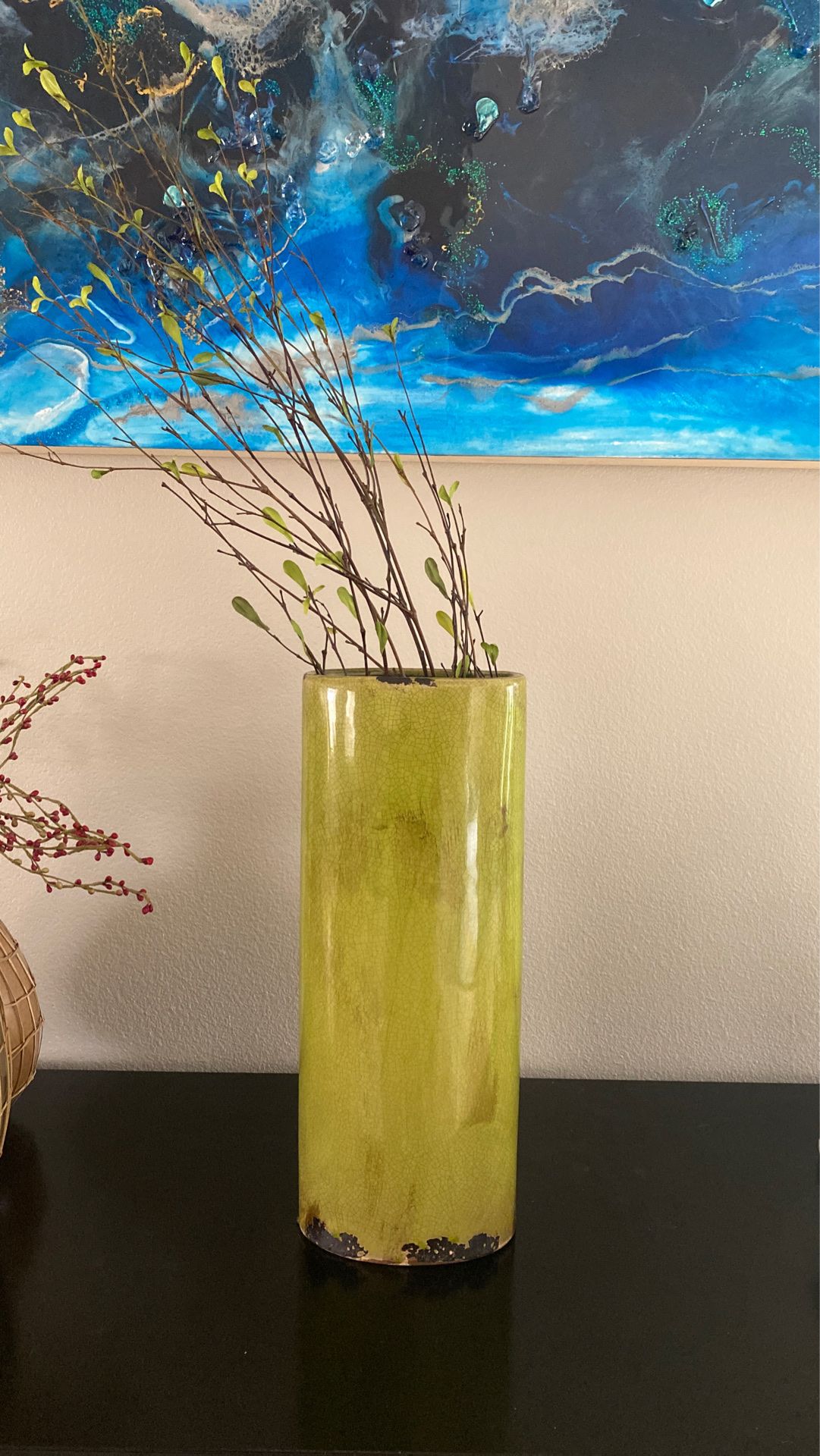 Flower vase and flowers