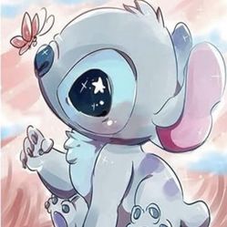 Diamond Art Painting for Adults, Full Drill Diamonds Gems Dots, 10x14” Home Wall Decor, Walt Disney’s Lilo Stitch, Stitch & Butterfly *NEW In Plastic*
