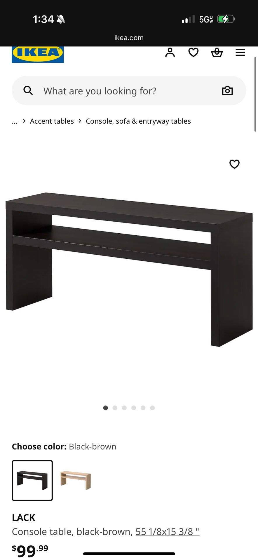 IKEA Lack Console Table - 2 Available