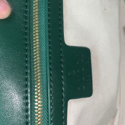 Green leather Gucci bag