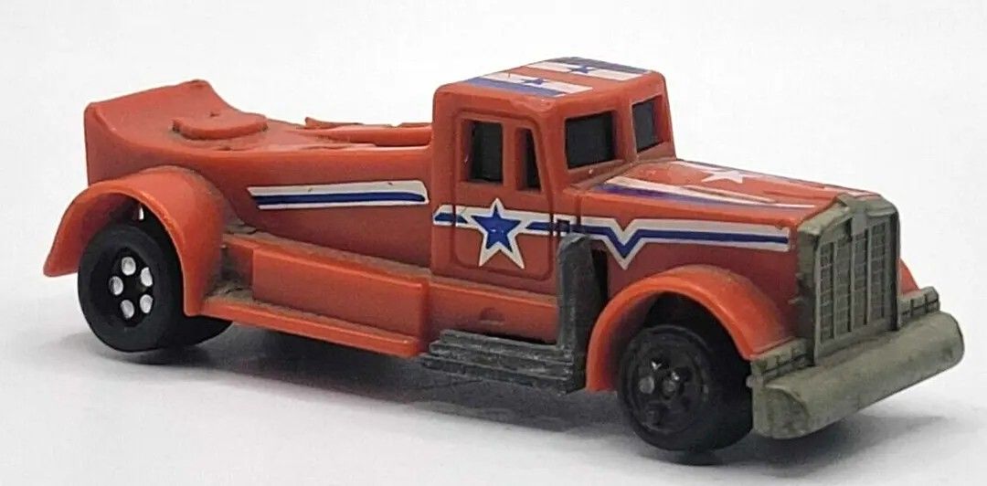 1980 Kidco Burnin' Key Cars Red Semi Tractor Truck Drag Racing *No Key* Vintage