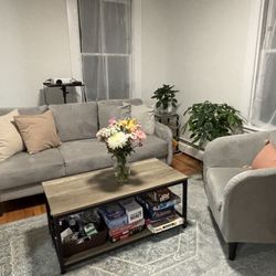 3 Piece Living Room Set (Couch, Chair, Table)