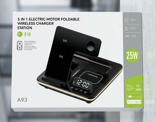 5 IN 1 ELECTRIC MOTOR FOLDABLE WIRELESS CHARGER STATION