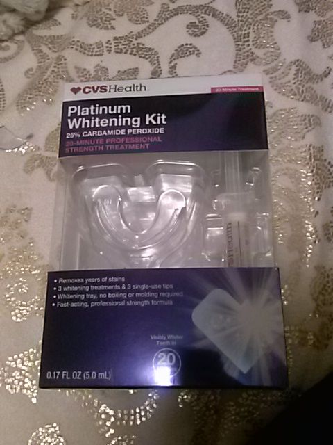 CVS health platinum whitening kit ' 20 min treatment