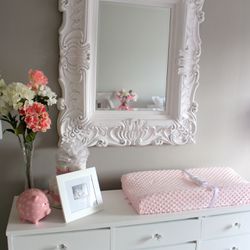 White antique Mirror
