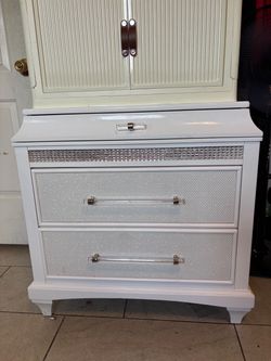 ashely furniture white nightstand