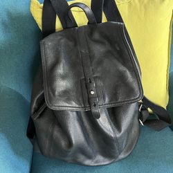 Cole Hahn Backpack/Purse Supple Real Leather/Black