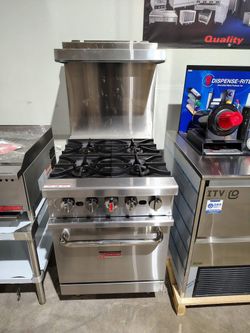4” Burner Range With Oven