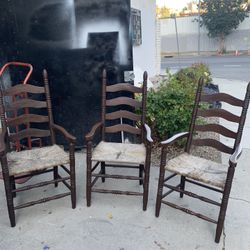 Three antique chairs $59 each or 150 for the three