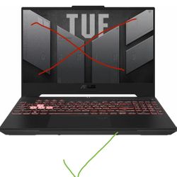 Asus TUF 15.6" FHD 144Hz Gaming Laptop Broken Screen