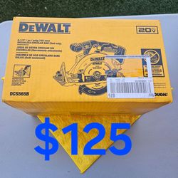 $125 Dewalt 6-1/2" Circular Saw (Tool-Only) 20-Volt