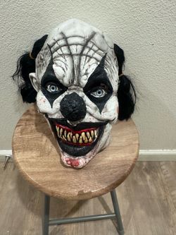 Realistic, scary clown mask