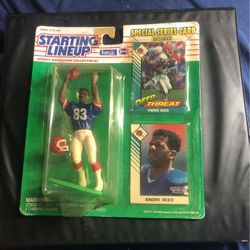 1993 Starting Lineup Andre Reed Buffalo Bills Figure And Cards New In Box!