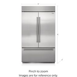 Luxury Sub-Zero 48” Panel-Ready French Door Refrigerator – Like New!