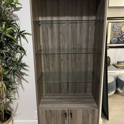 Modern 4-Shelf Storage Cabinet