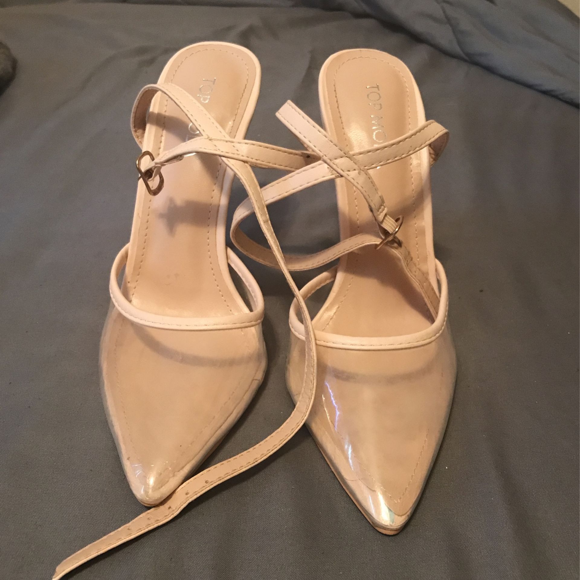 Nude/clear Heels 