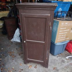 Cabinet. Wood..3.5 Feet Tall .Sturdy .Pick Up In Selden N.Y..