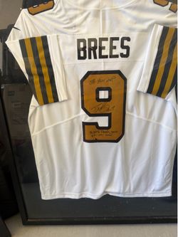 Drew Brees Hall of fame autographed jersey