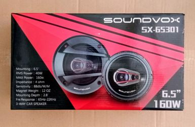Sound Vox 6.5 Door Speakers Brand New In The Box