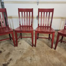 4 Pottery Barn Dinning Table Chairs 36in
