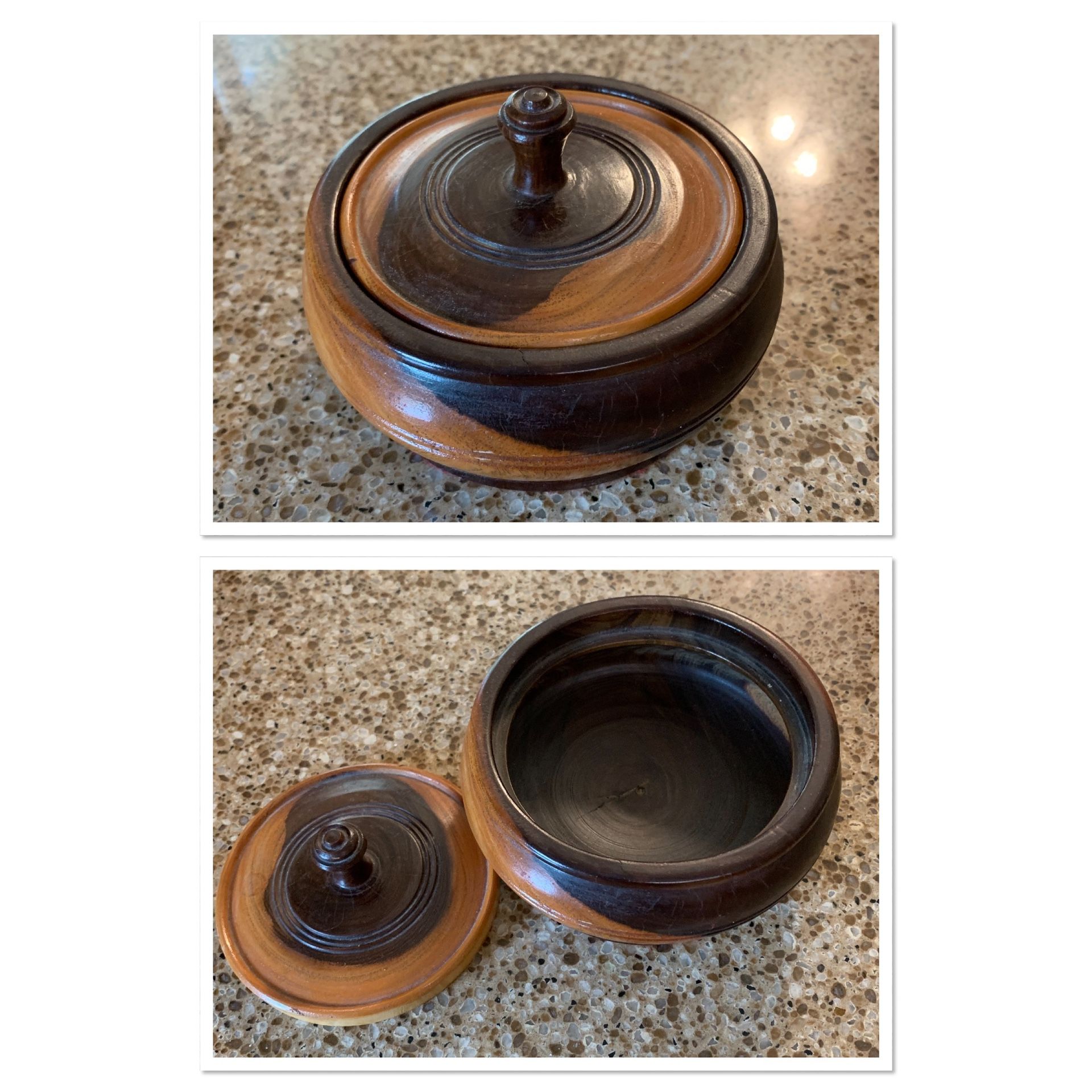 Beautiful Wooden Decorative Piece With Lid