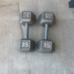 35 Lbs Dumbbells 