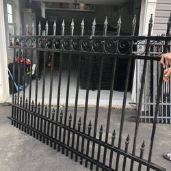 Galvanized steel fence panels 5ft x 8ft