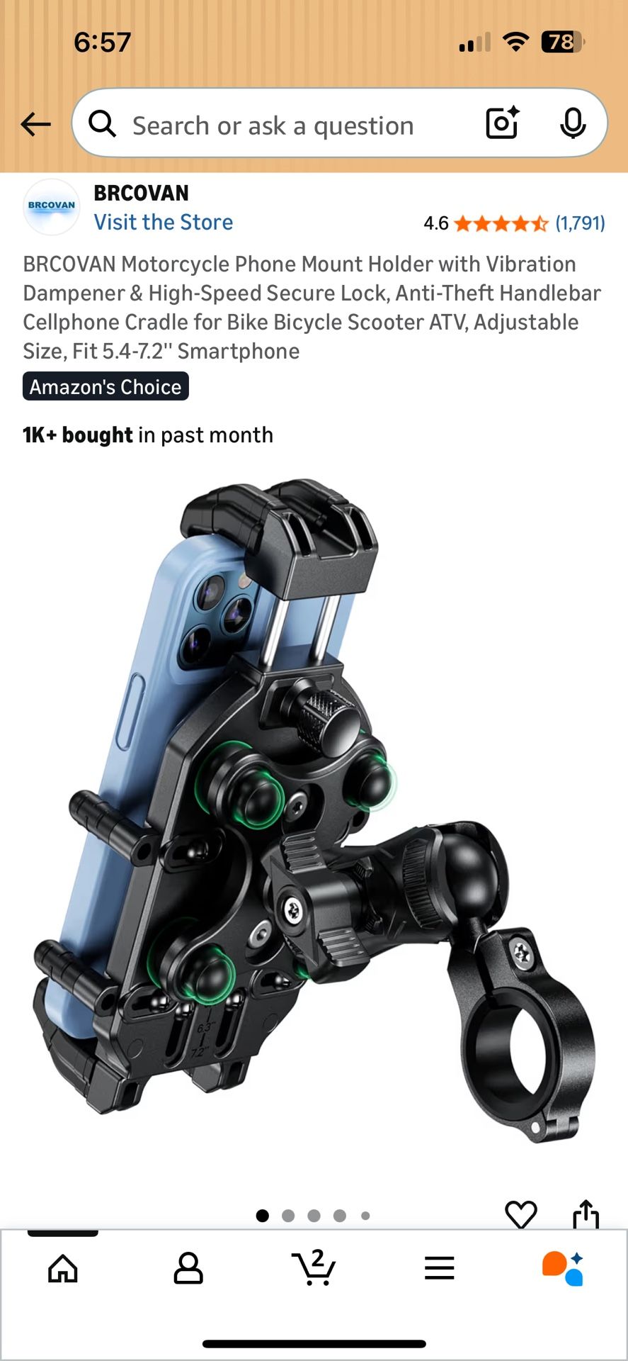 Motorcycle Phone Holder