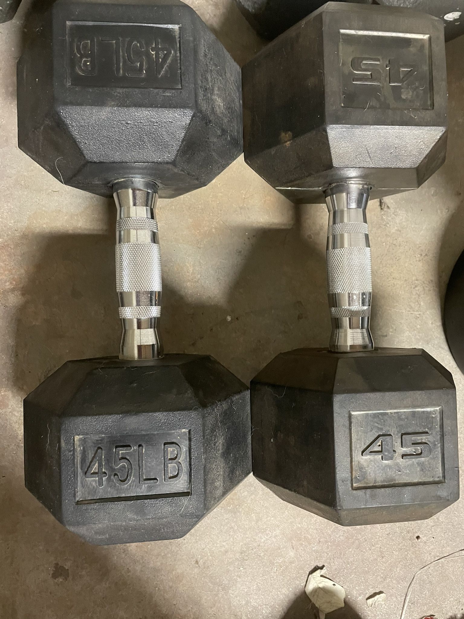 45 Lbs Dumbbell Set