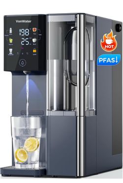 CT910H Reverse Osmosis Water Filter Countertop, 3S Instant Hot RO Water Filtration System, 7-Stage Water Purifier with Portable Pitcher, NSF/ANSI 372,