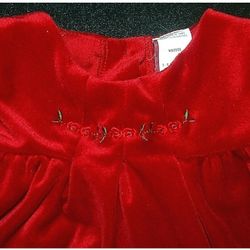 Vintage Girls 3-6M RED Sleeveless Dress