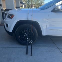2 fishing rods and reels 
