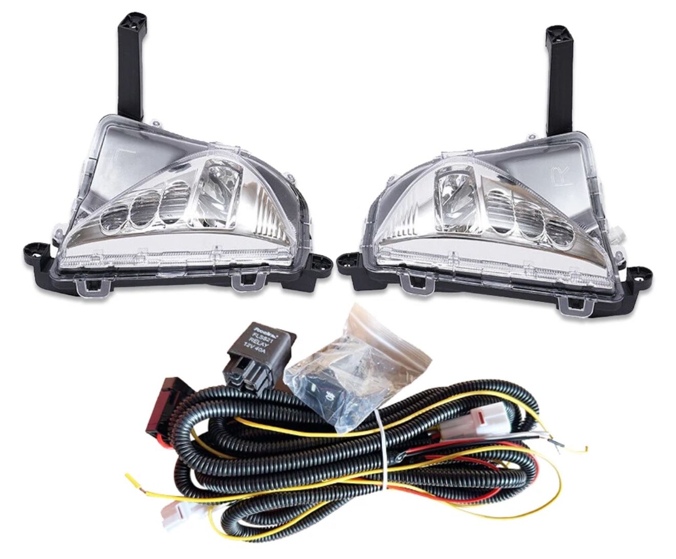 Pair 2016 2017 2018 Toyota Prius Bumper Driving LED Fog Lights Signal Lamps Left Right Side