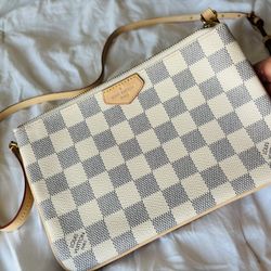 Louis Vuitton Damier Azur Double Zip Pochette