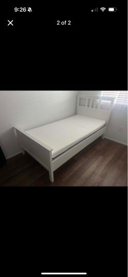 $100 Twin Bed Frame + Memory Foam Mattress 8 months of use