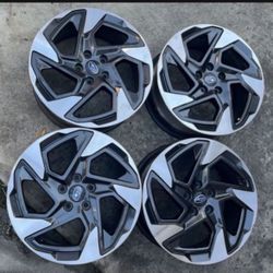 4 - 18x7 5x100 5x3.94 Stock Enkei Subaru Forester is Crosstrek Wrx Prius Wheels Rims !!!!!!!!