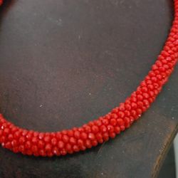 Red fashion handmade necklace