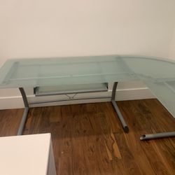 Desk L Shape Glass 7’x6’