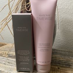 Mary Kay Timewise Facial Cleanser And SPF Lotion