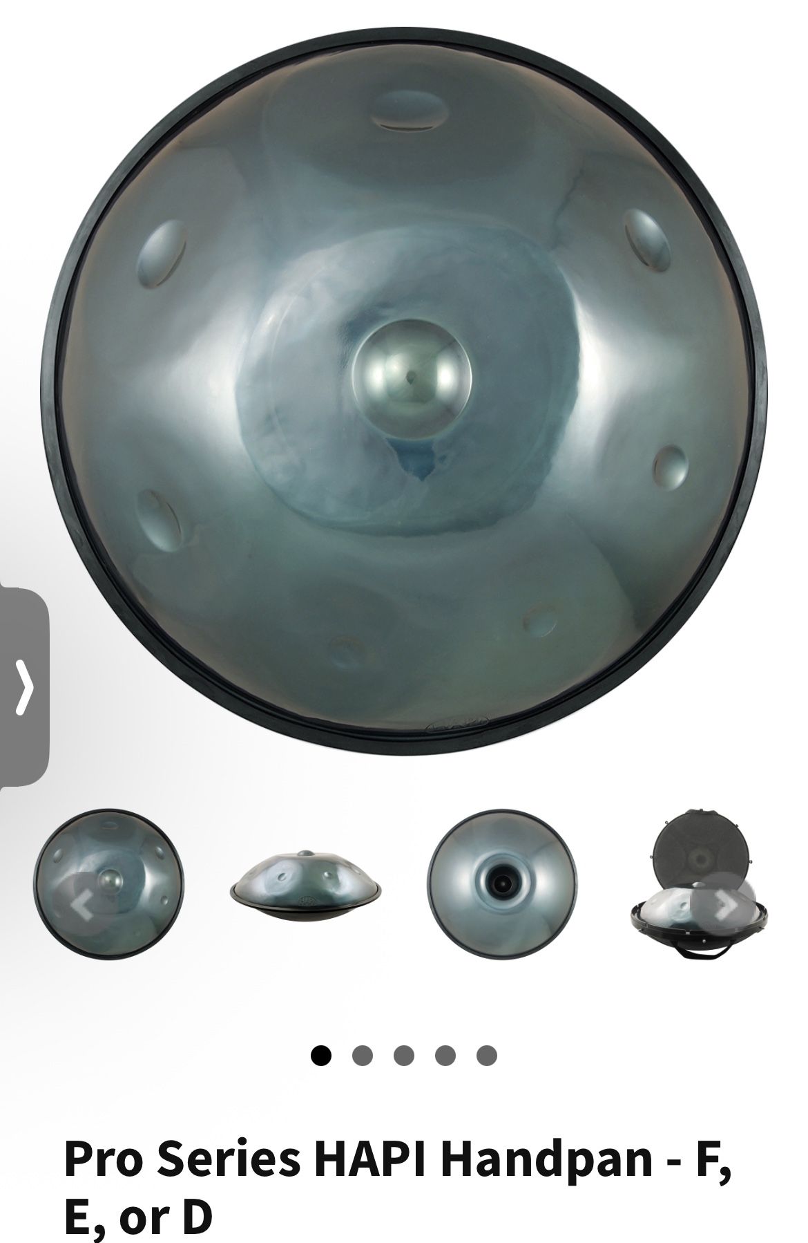🎵 HAPI Pro Handpan + FREE Hard Case – Like New! 🎵