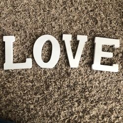 Wood letters That Spell love 