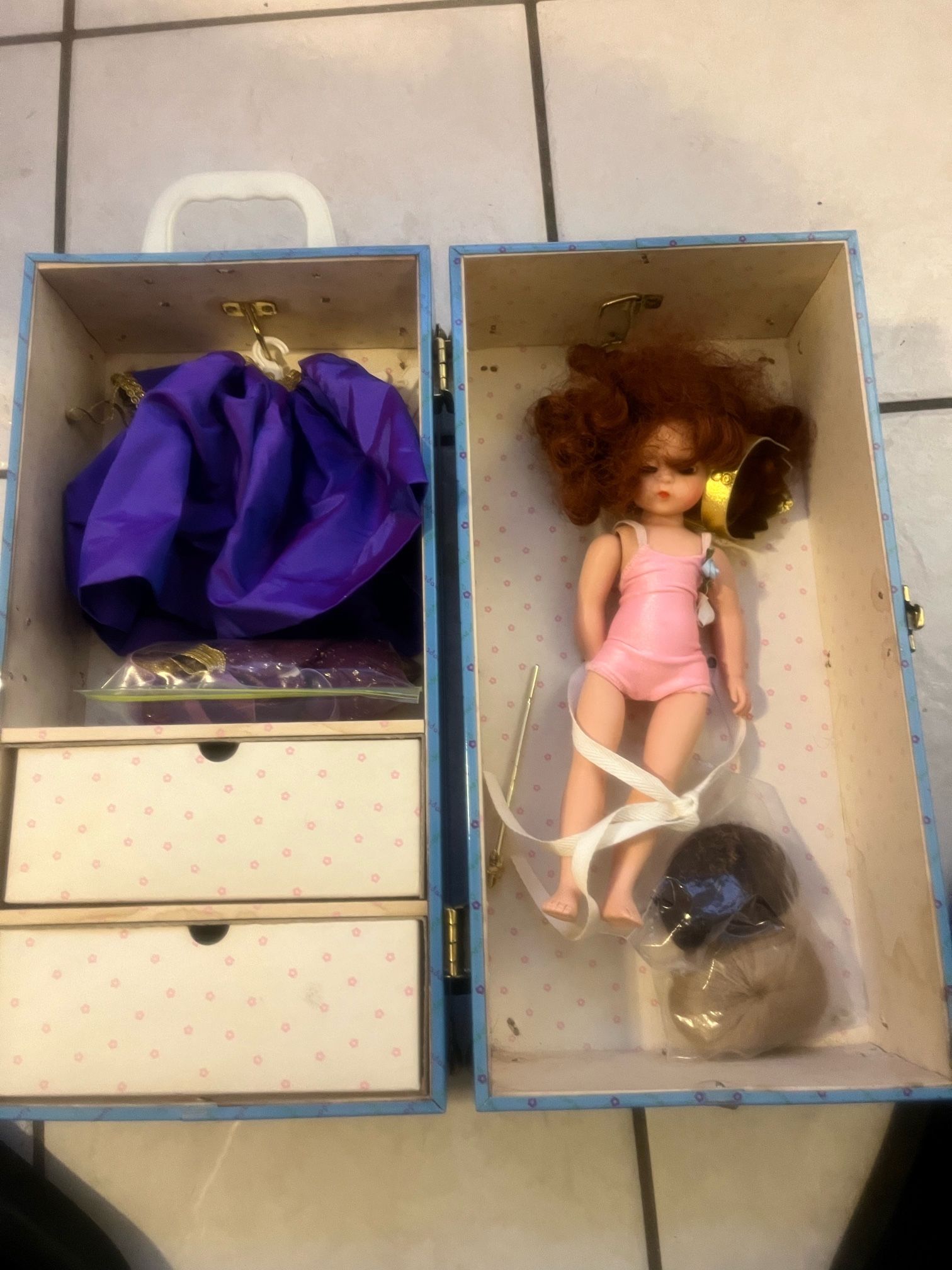 Madame Alexander Pamela's Dress Up Trunk Set + Doll W/ Box and Clothes