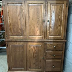 Amish Office Armoire Desk